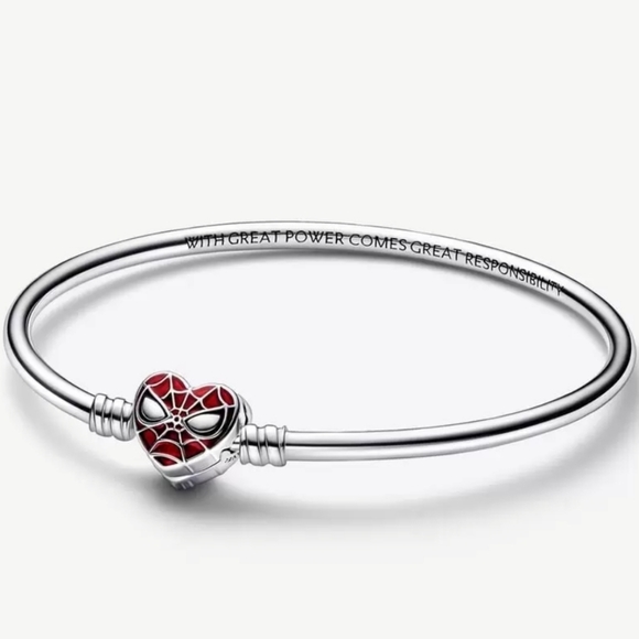 Pandora Jewelry - Pandora Moments Marvel Spider-Man Mask Clasp Bangle